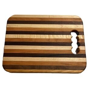 Amish Handcrafted Wood Cutting Board Serving Tray Charcuterie Board Three‎ Wood